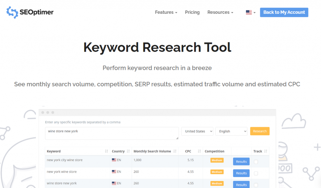 keyword onderzoek tool